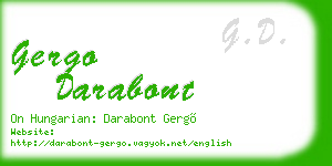 gergo darabont business card